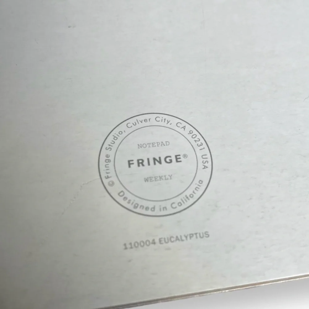 Fringe Studio Undated Weekly Desk Planner in Retired Eucalyptus Botanical Print